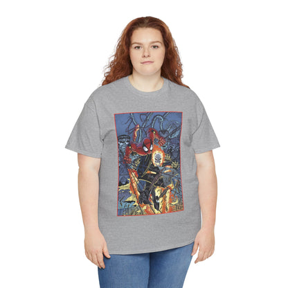 Amazing Spider-Man & Ghost Rider T-Shirt - Erik Larsen Art - Sinister Six - Marvel Comics
