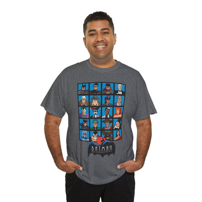 Batman T-Shirt - Animated Series - Harley Quinn, Batgirl, Joker, Bane, Robin, Two-Face, Catwoman, Riddler - Classic TV Cartoon Series