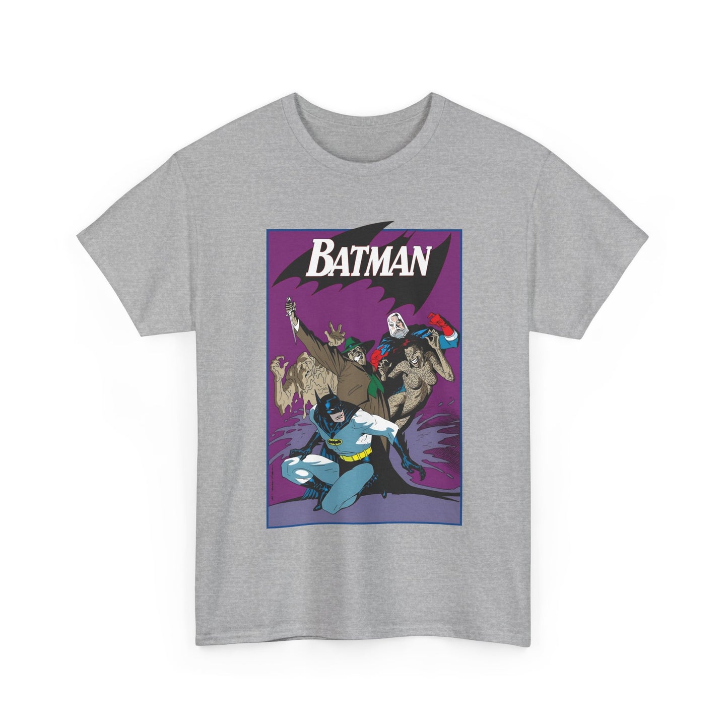 Batman & Clayface T-Shirt - Kevin Nowlan Art - Gotham, Bruce Wayne - DC Comics