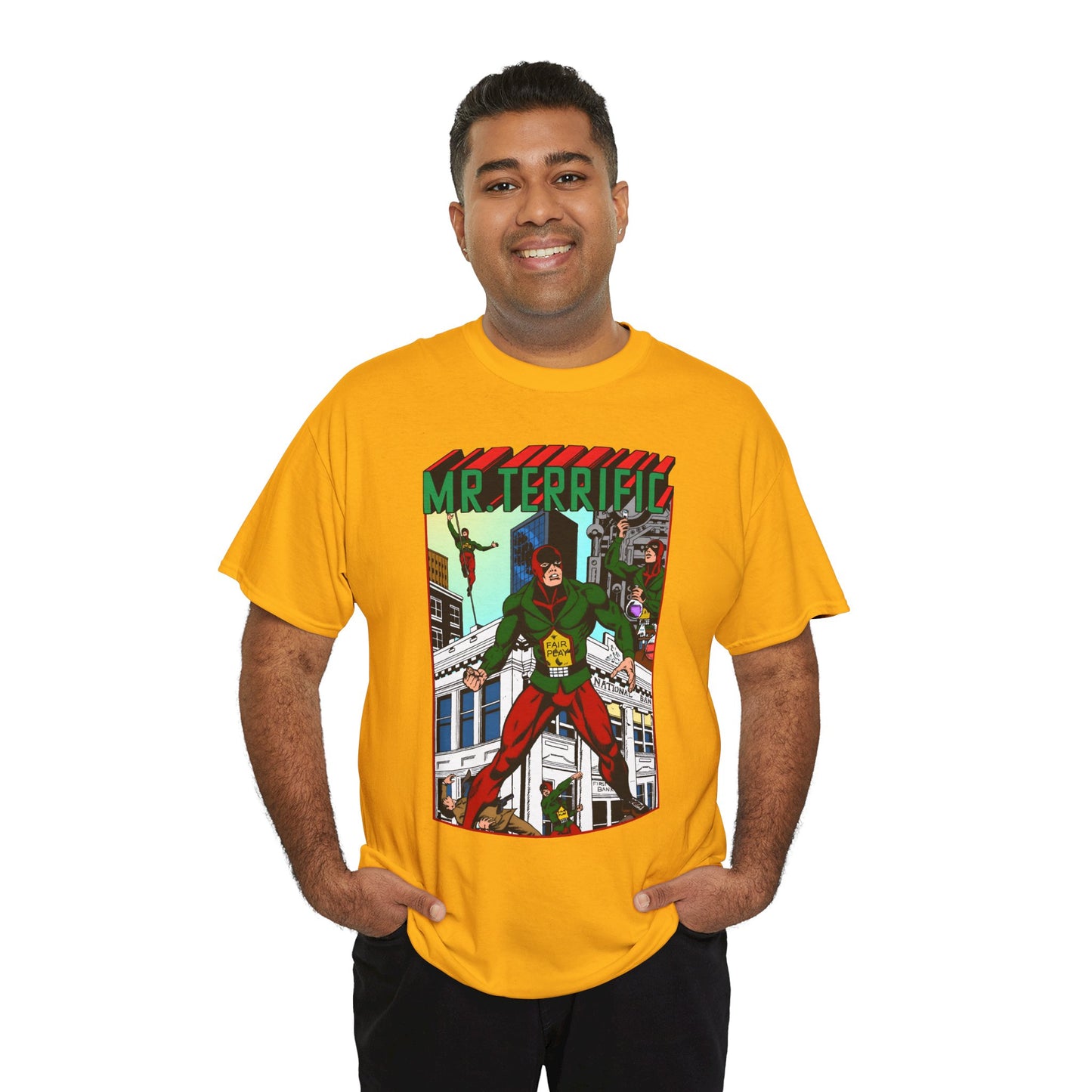 Mr Terrific T-Shirt - JSA Member - Golden Age Hero - DC Comics