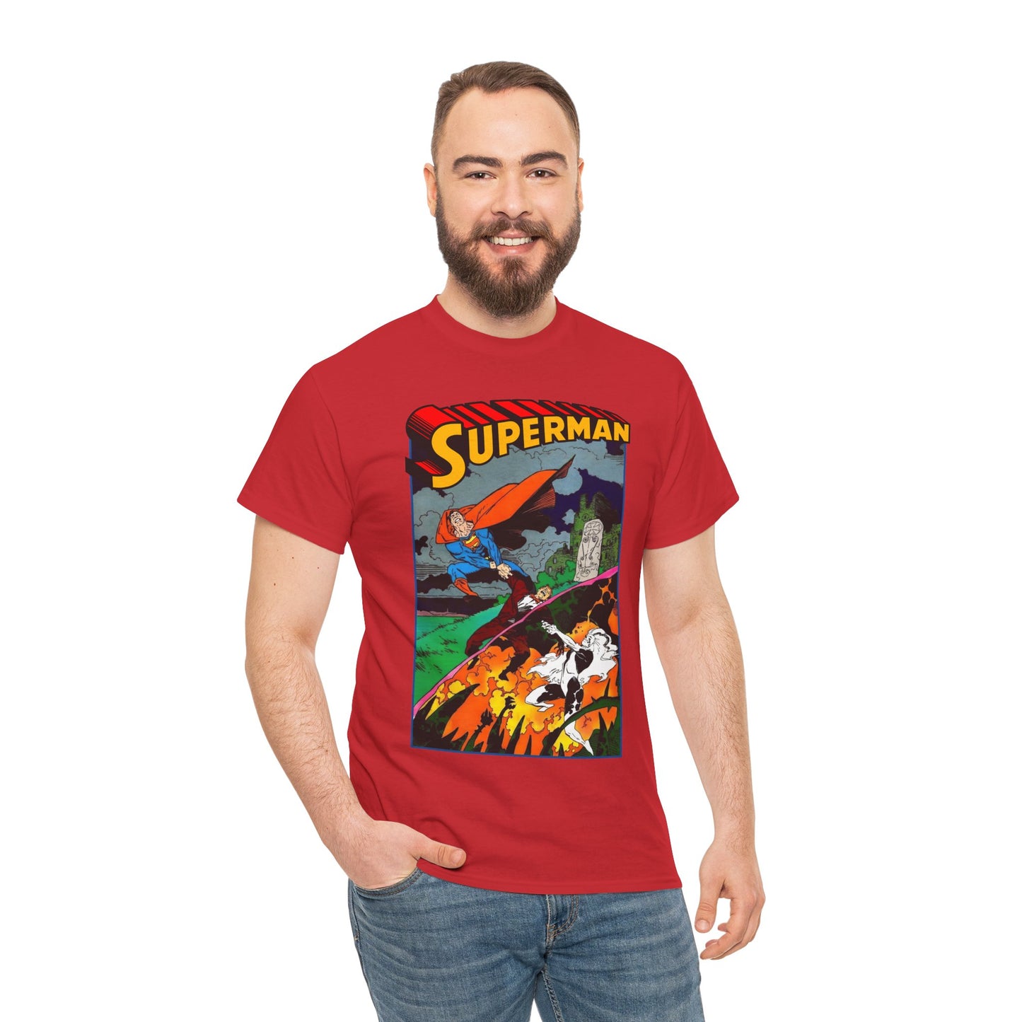 Superman T-Shirt - Mike Mignola Art - Vs Silver Banshee - DC Comics