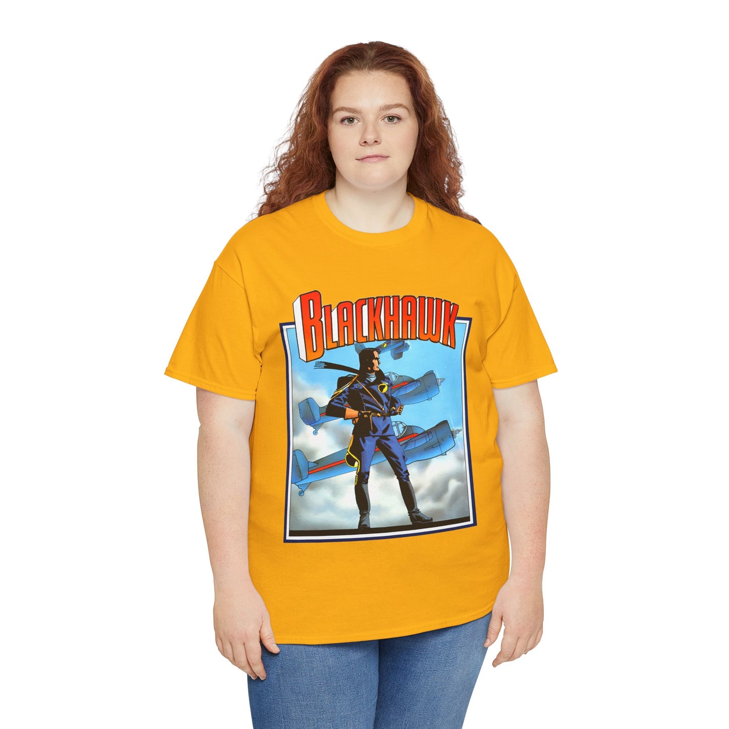 Blackhawk T-Shirt - Howard Chaykin Art - World War II Anti-Nazi Ace Pilots - DC Comics