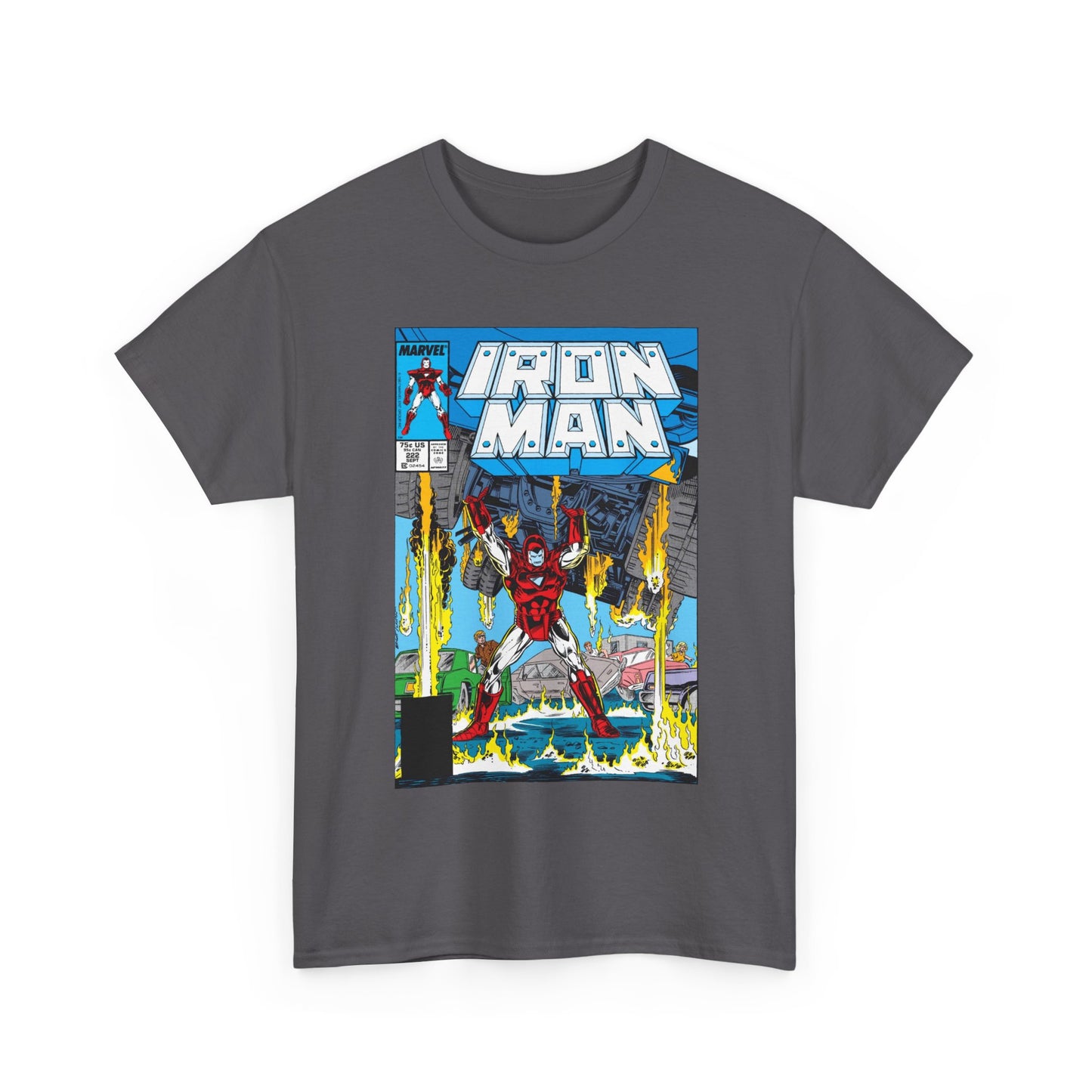 Iron Man #222 T-Shirt - Mark Bright Art - Marvel Comics