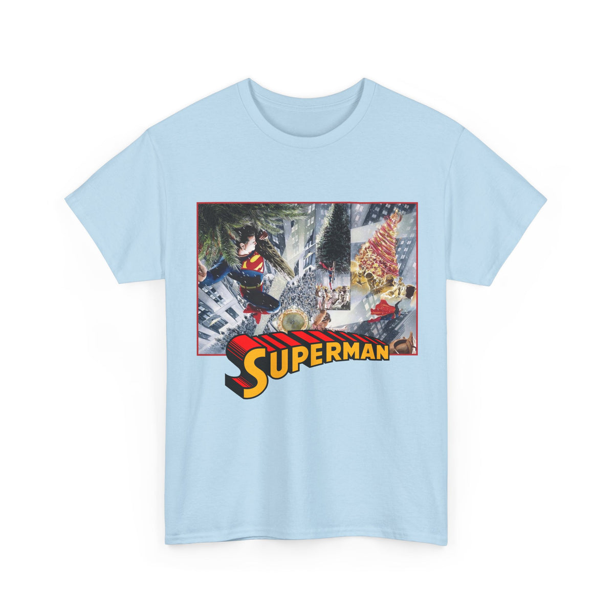 Superman Christmas Tree T-Shirt - Alex Ross Art - DC Comics
