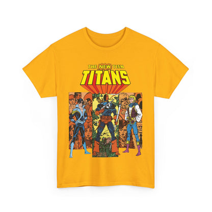 New Teen Titans T-Shirt - George Perez Art - Judas Contract - Nightwing, Jericho, Deathstroke, Changeling. Starfire - DC Comics