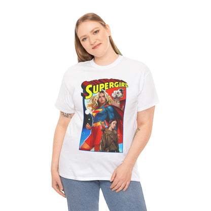Supergirl & Krypto T-Shirt - Dan Mora Art - Upcoming 2026 Movie with Milly Alcock - DC Comics