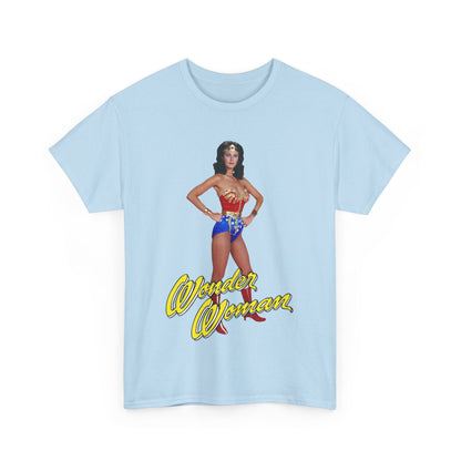 Wonder Woman T-Shirt - Lynda Carter - Popular 1970s CBS TV Show - DC Comics Character - Diana Prince, Paradise Island