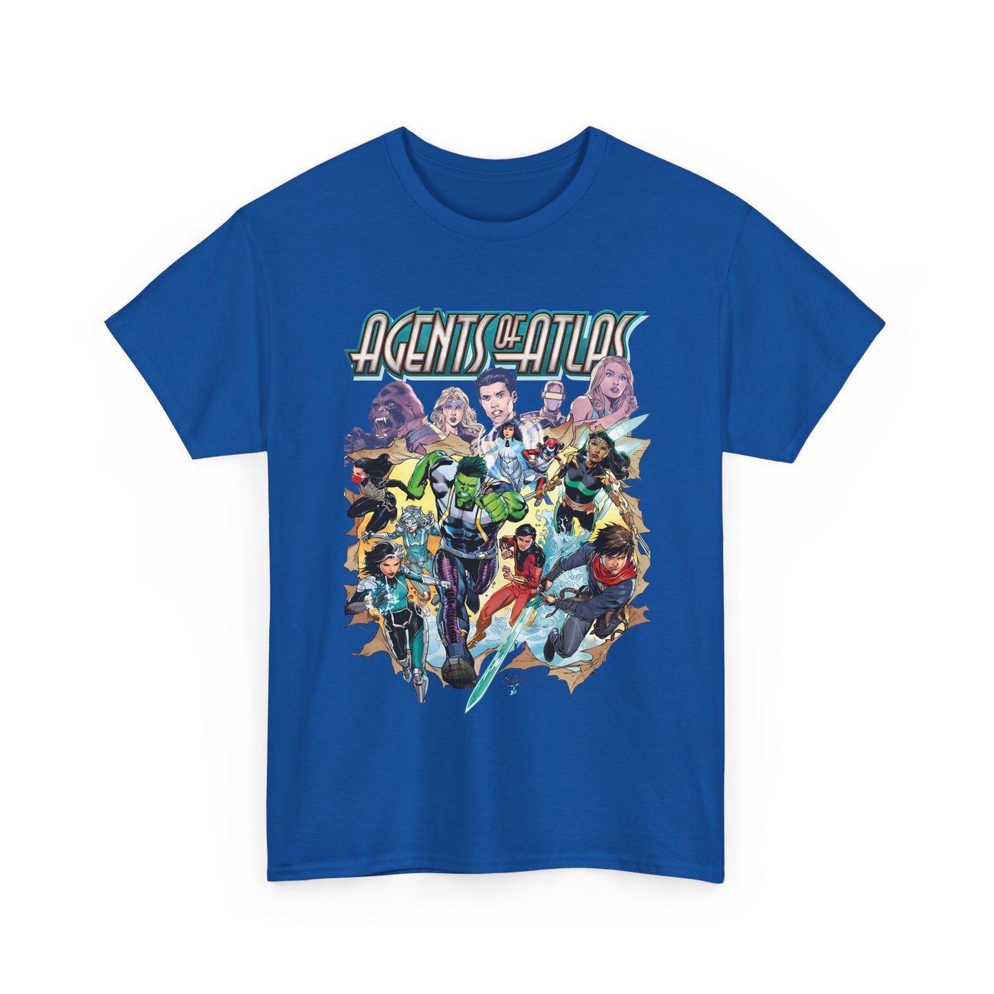 Agents of Atlas T-Shirt - Shang-Chi, Silk, Aero, Luna Snow - Marvel Comics