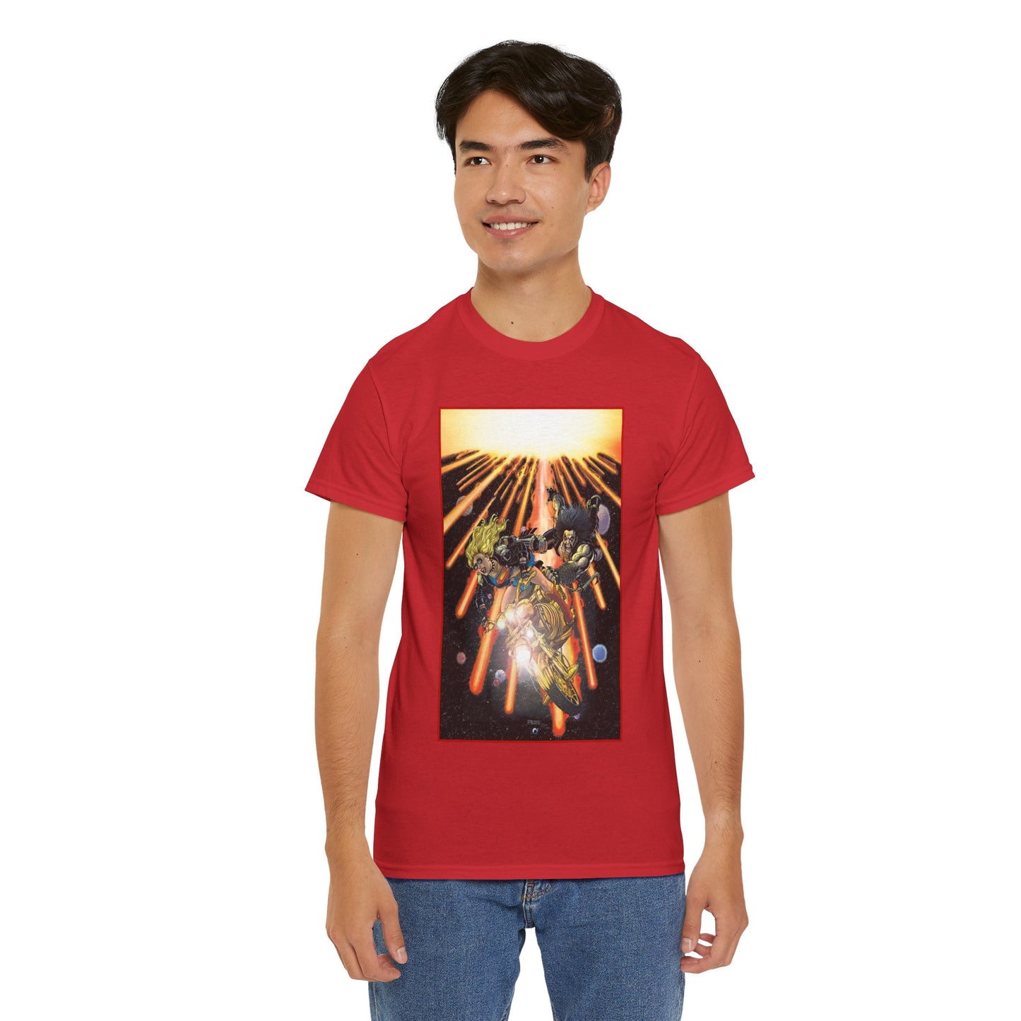 Supergirl & Lobo T-Shirt - George Perez Art - Brave and the Bold #4 Cover Art - 2026 Movie with Milly Alcock and Jason Momoa - DC Comics