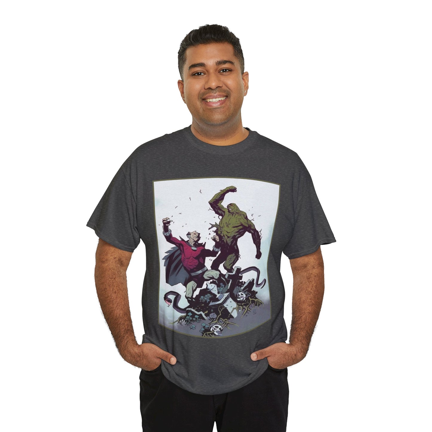 Swamp Thing & Etrigan the Demon T-Shirt - Mike Mignola Art - DC Comics