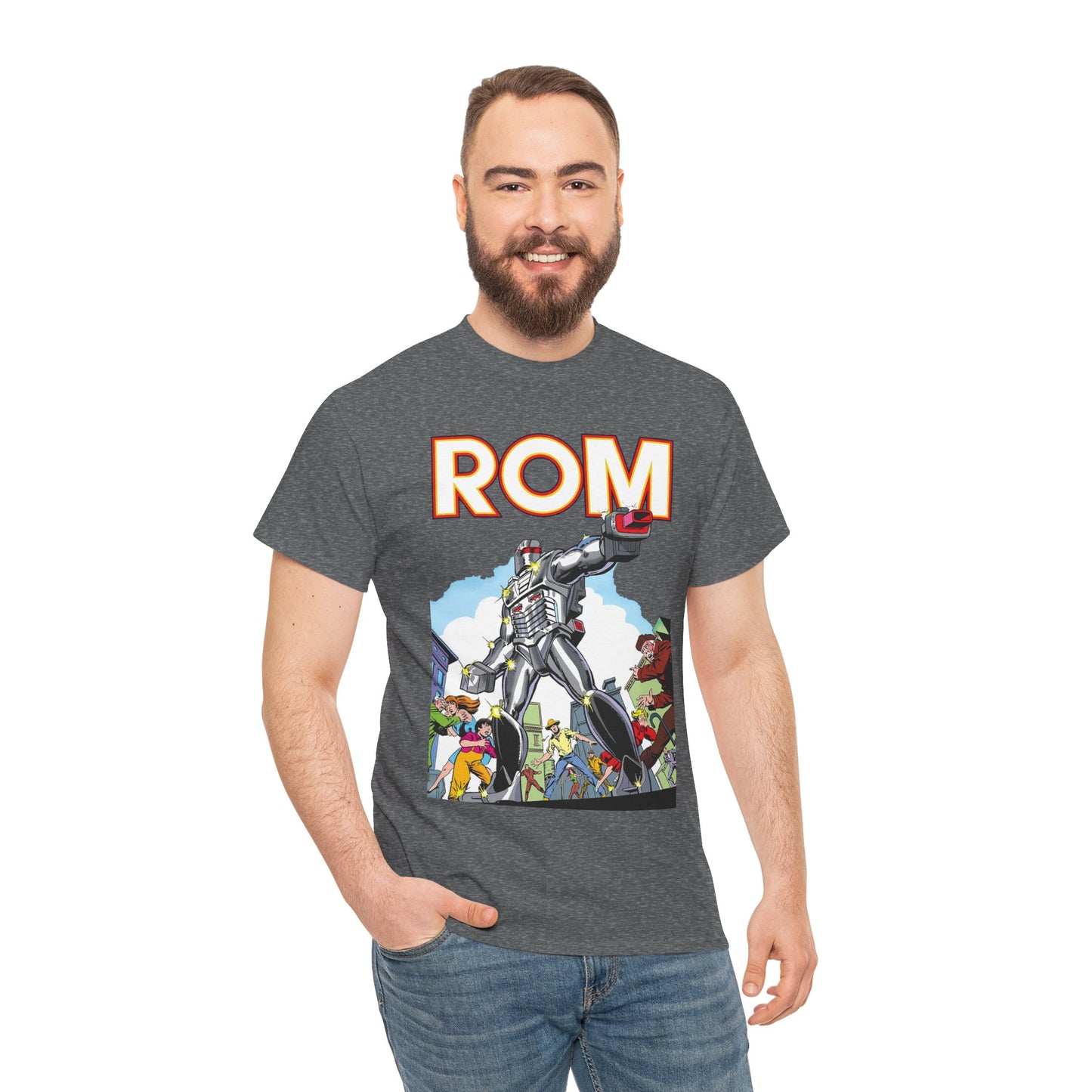 Rom: Spaceknight T-Shirt - Marvel Comics Art- Retro Character - Dire Wraiths