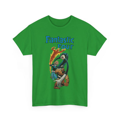 Fantastic Four T-Shirt - John Byrne Art - Invisible Woman, Reed Richards, The Thing, Human Torch - Marvel Comics