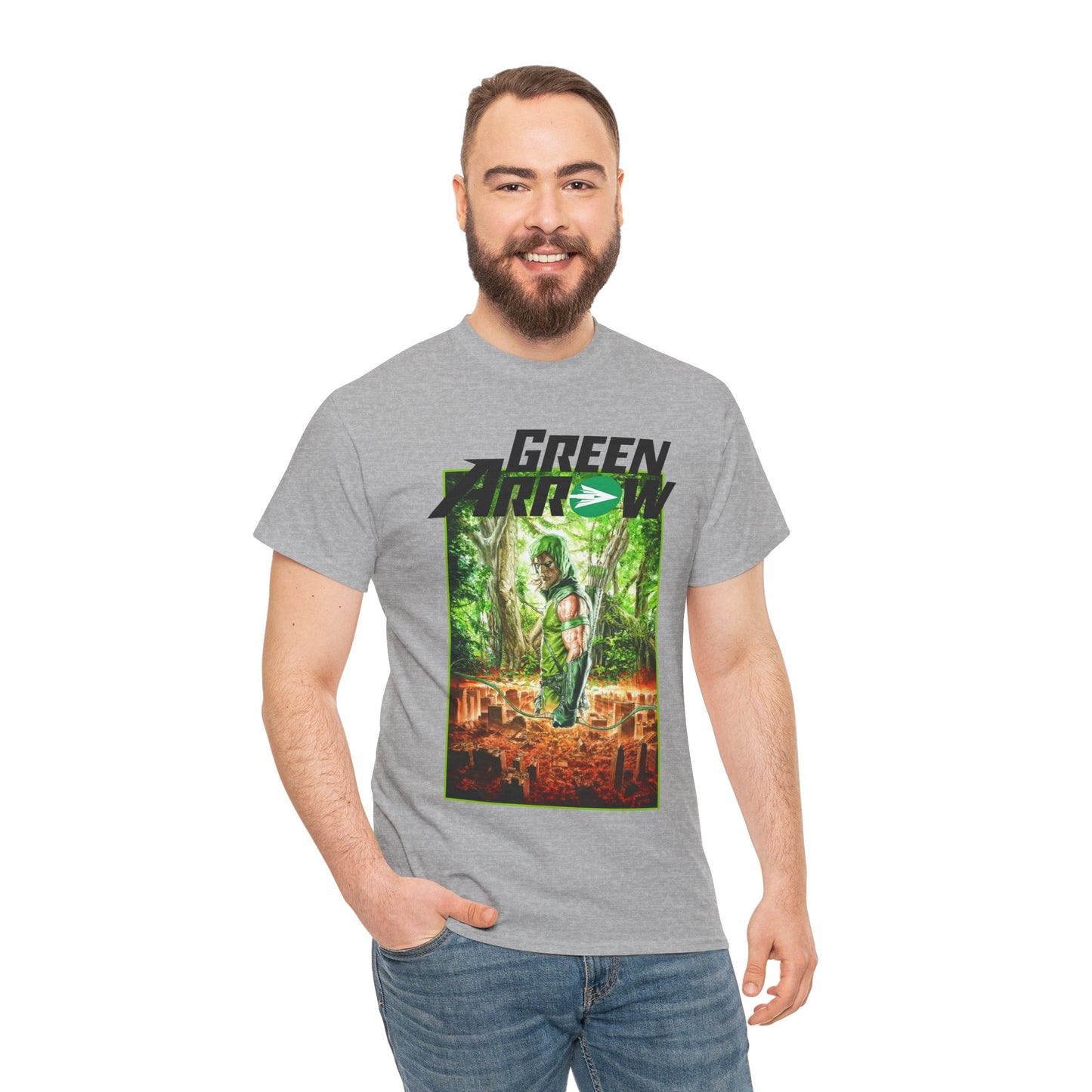 Green Arrow T-Shirt - Mauro Cascioli Art - Brightest Night Cover - Emerald Archer - DC Comics