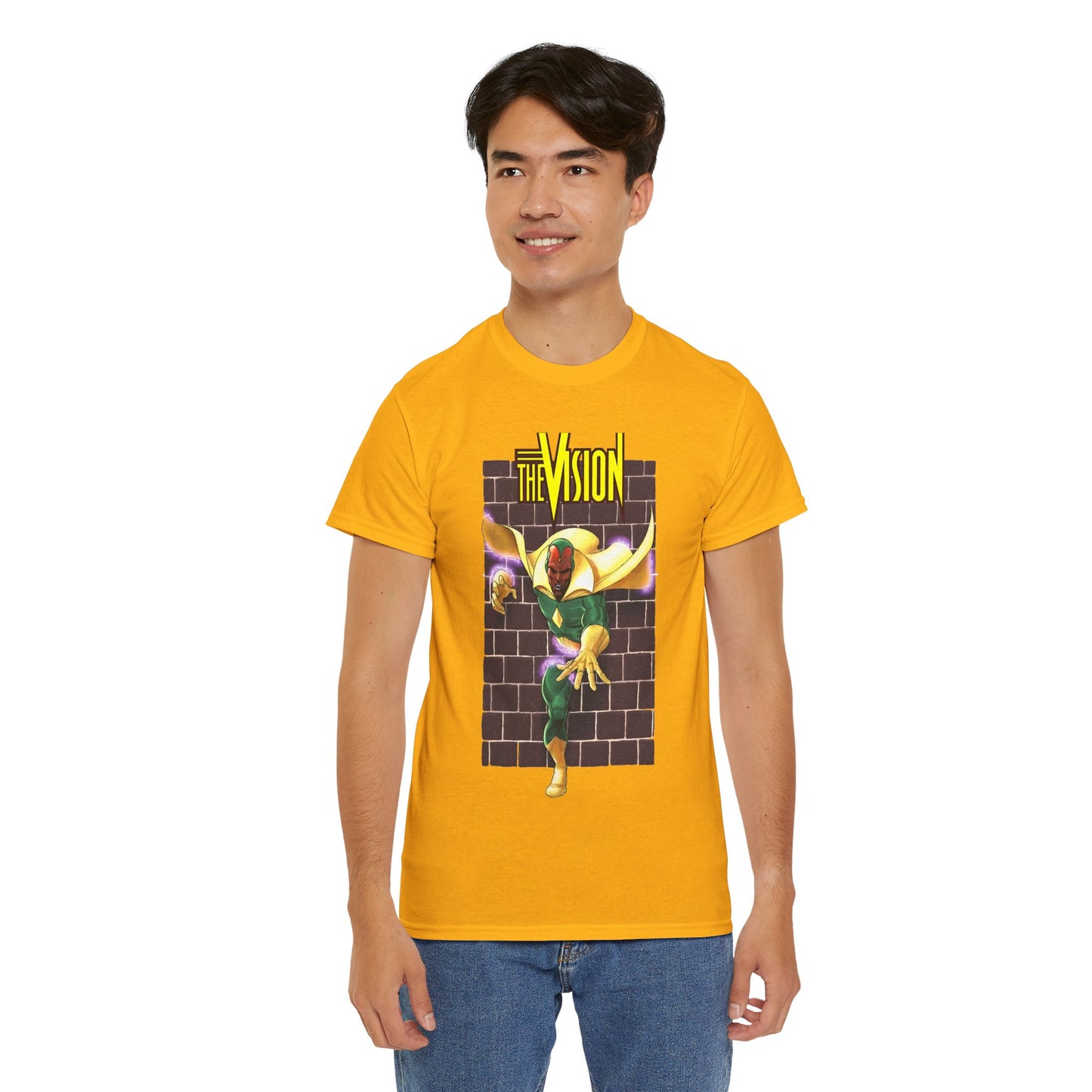 Vision T-Shirt - George Perez Art - Avengers Member - Scarlet Witch Husband - Android - Marvel Comics