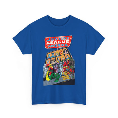 Justice League of America T-Shirt - George Perez Art - Wonder Woman, Hourman, Batman, Firestorm - SSOSV - DC Comics