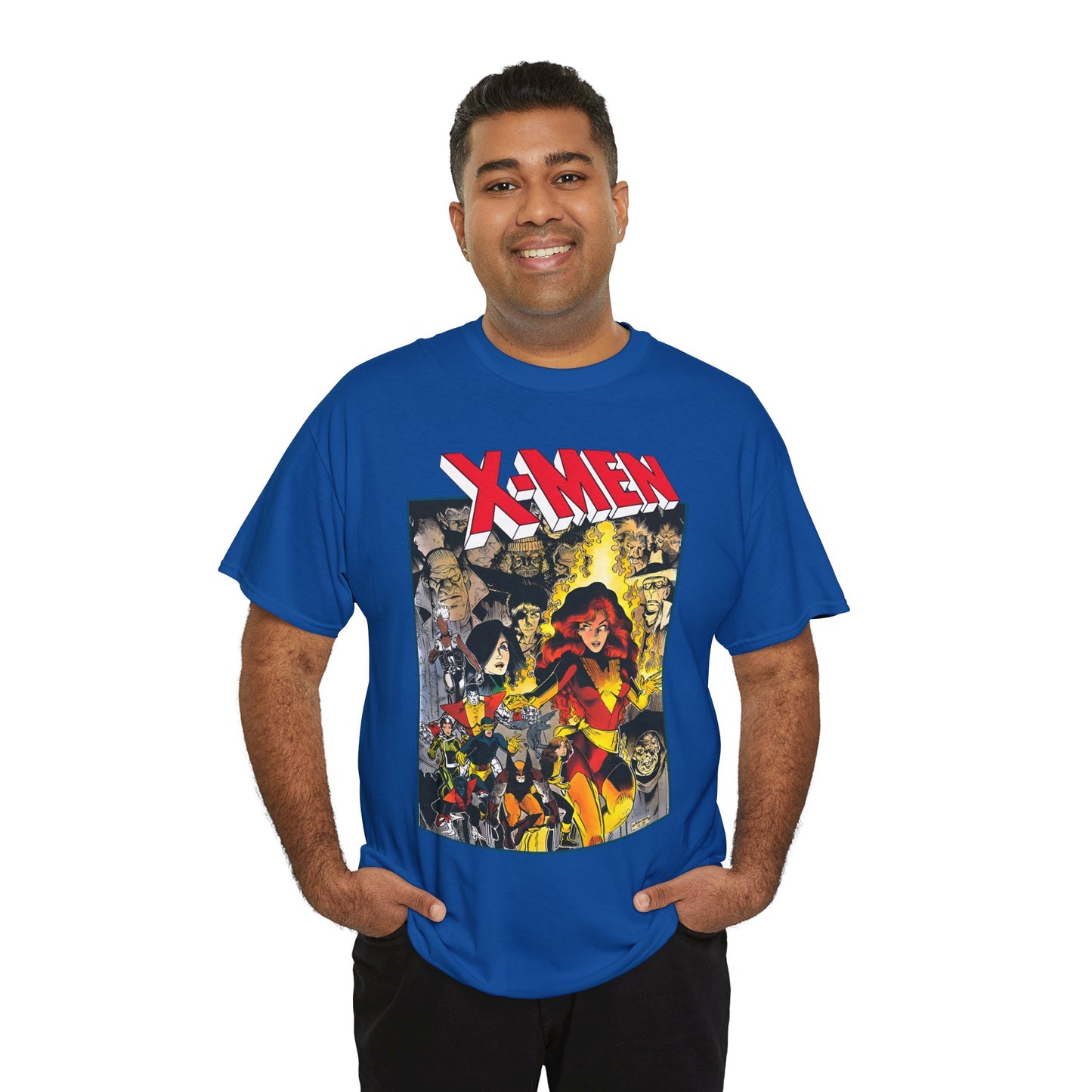 Uncanny X-Men T-Shirt - Arthur Adams Art - Dark Phoenix: From the Ashes Story - Storm, Cyclops, Wolverine, Rogue, Colossus, Nightcrawler - Marvel Comics