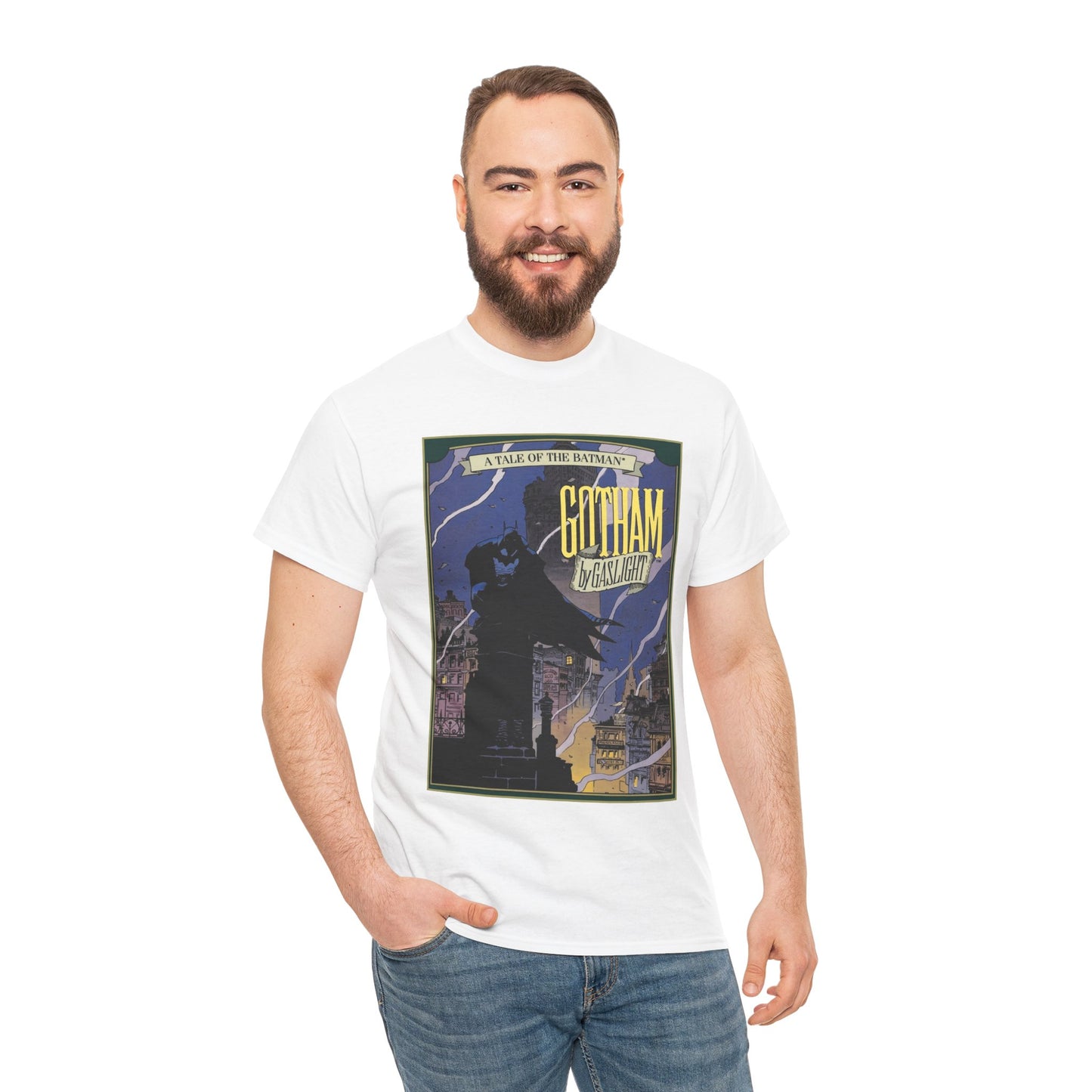 Batman: Gotham by Gaslight T-Shirt - Mike Mignola Art - 19th Century Jack the Ripper Story - Elseworlds - DC Comics