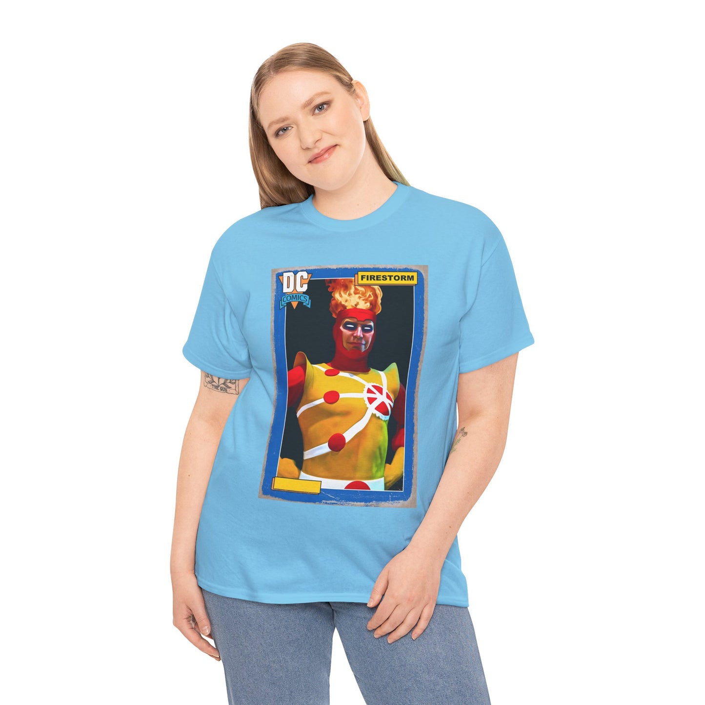 Firestorm T-Shirt - Mark Spears Art - DC Universe Trading Card Homage - Ronnie Raymond - DC Comics