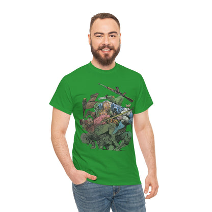 Batman T-Shirt - Daniel Warren Johnson Art - Vs The Mutant Gang from Frank Miller's The Dark Knight Returns - DC Comics