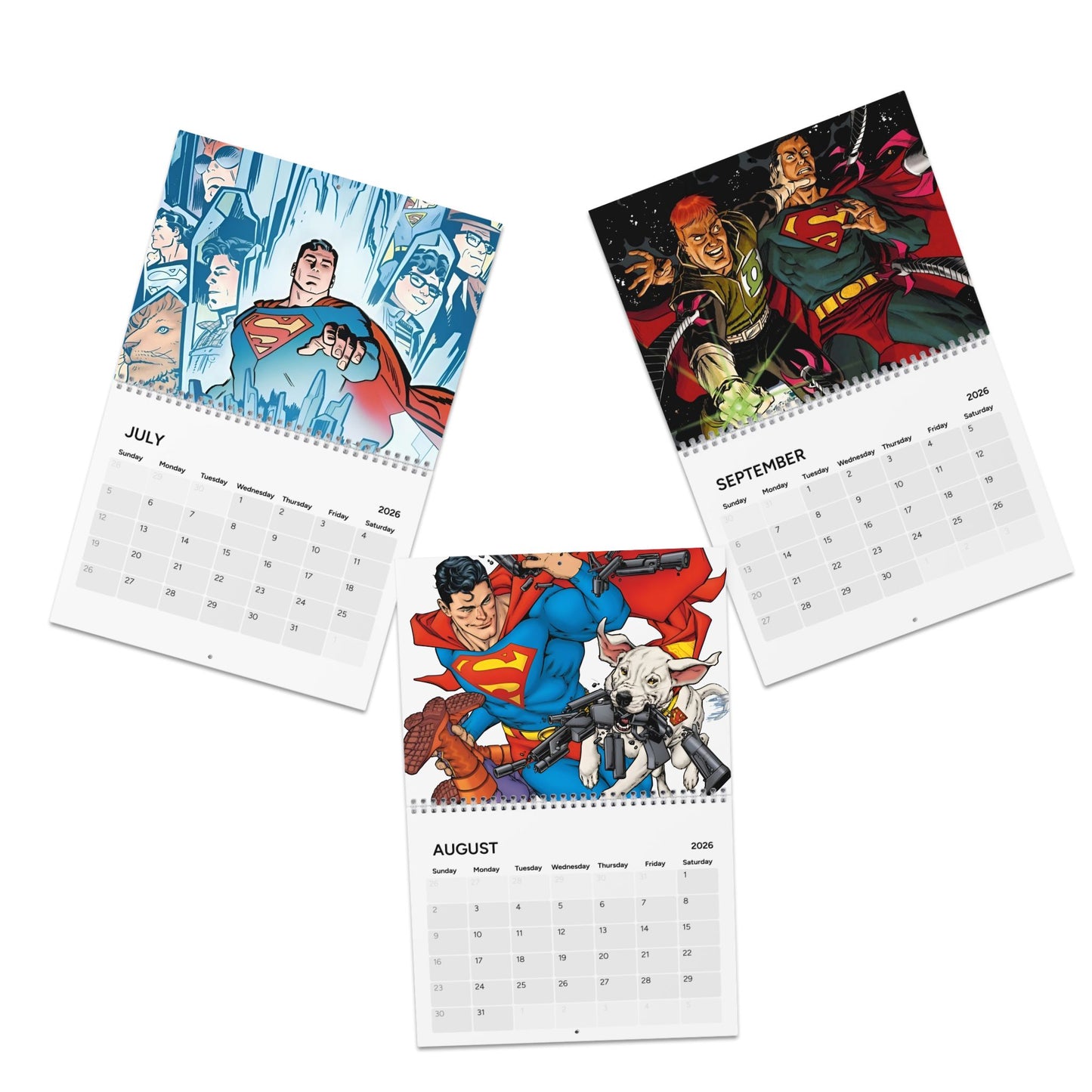 Superman Calendar (2026) - Man of Steel, Metropolis, Clark & Lois - DC Comics