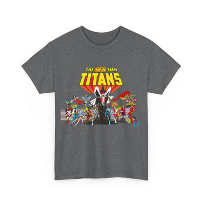 New Teen Titans T-Shirt - George Perez Art - Nightwing, Starfire, Cyborg, Speedy, Bumblebee, Hawk, Dove, Speedy, Wonder Girl, Terra, Lilith - DC Comics
