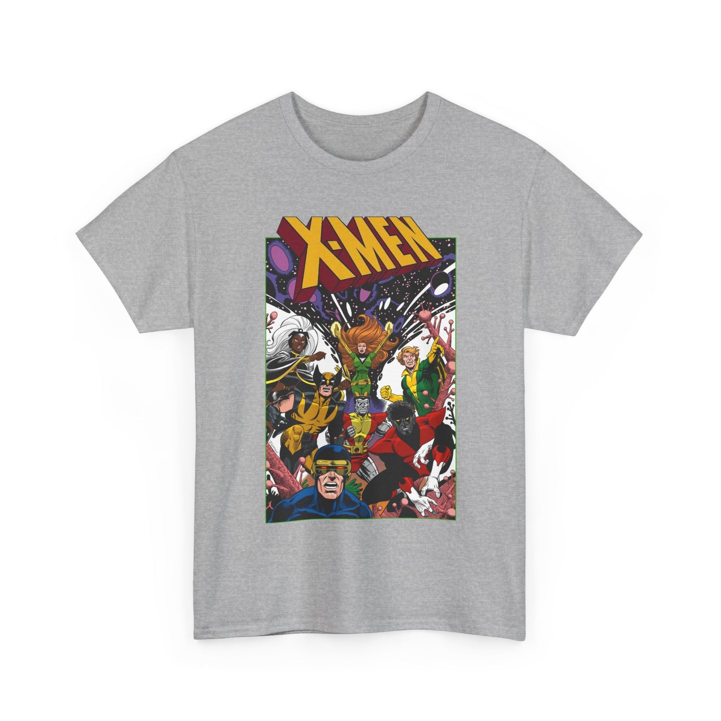 X-Men T-Shirt - Dave Cockrum Art - Phoenix, Cyclops, Storm, Wolverine, Banshee, Colossus, Nightcrawler - Marvel Comics
