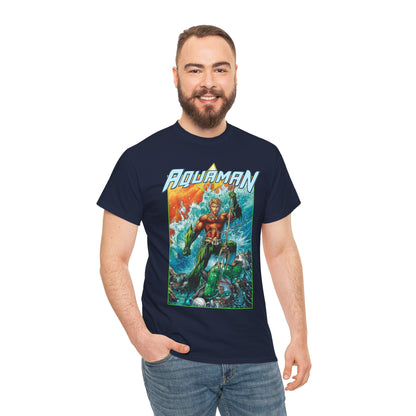 Aquaman T-Shirt - Jim Lee Art - DC New 52 - Arthur Curry, King of Atlantis - DC Comics