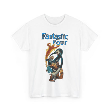 Fantastic Four T-Shirt - John Byrne Art - Invisible Woman, Reed Richards, The Thing, Human Torch - Marvel Comics