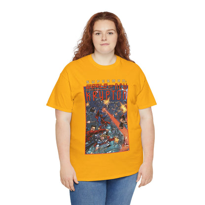 Superman: World of Krypton T-Shirt - George Perez Art - Superboy, Supergirl, Mon-El - DC Comics
