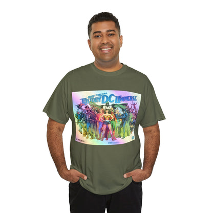 New History of the DC Universe T-Shirt - Wonder Woman, Wildcat, Black Canary, Sgt. Rock, Etrigan, Spectre, Jonah Hex - DC Comics