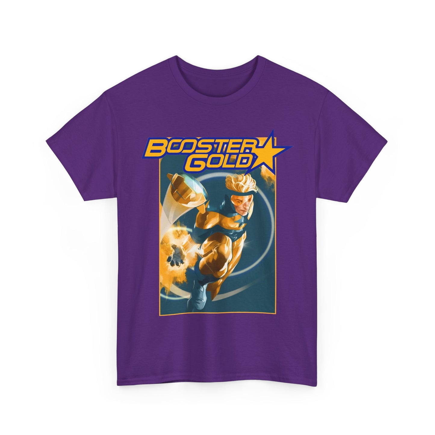 Booster Gold T-Shirt - Don Aguillo Art - Justice League: The Omega Act - DC Comics