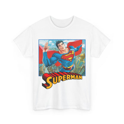 Superman T-Shirt - Guillem March Art - Variant Connecting Cover Art - Flying Over Metropolis - DC Comics All-In