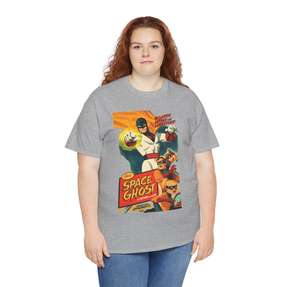 Space Ghost T-Shirt - Frank Cho Art - Jan, Jace & Blip - Movie Poster Style Artwork - Alex Toth Creation - Hanna-Barbera Cartoon