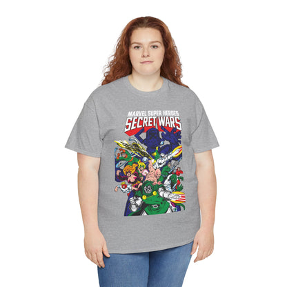 Marvel Super-Heroes Secret Wars T-Shirt - The Bad Guys - Dr Doom, Galactus, Doctor Octopus, Titania, Absorbing Man, Enchantress - Marvel Comics Series