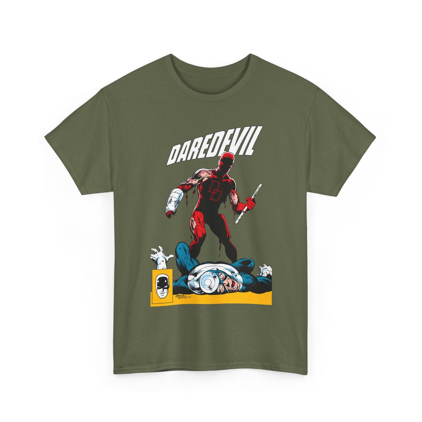 Daredevil T-Shirt - John Byrne Art - Marvel Comics - Bullseye - Matt Murdock, Man Without Fear