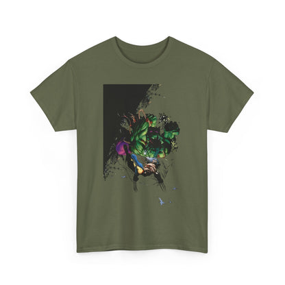 Wolverine Vs Hulk T-Shirt - Adam Kubert Art - Marvel Comics - Logan, X-Men, Bruce Banner - Great Fight Image