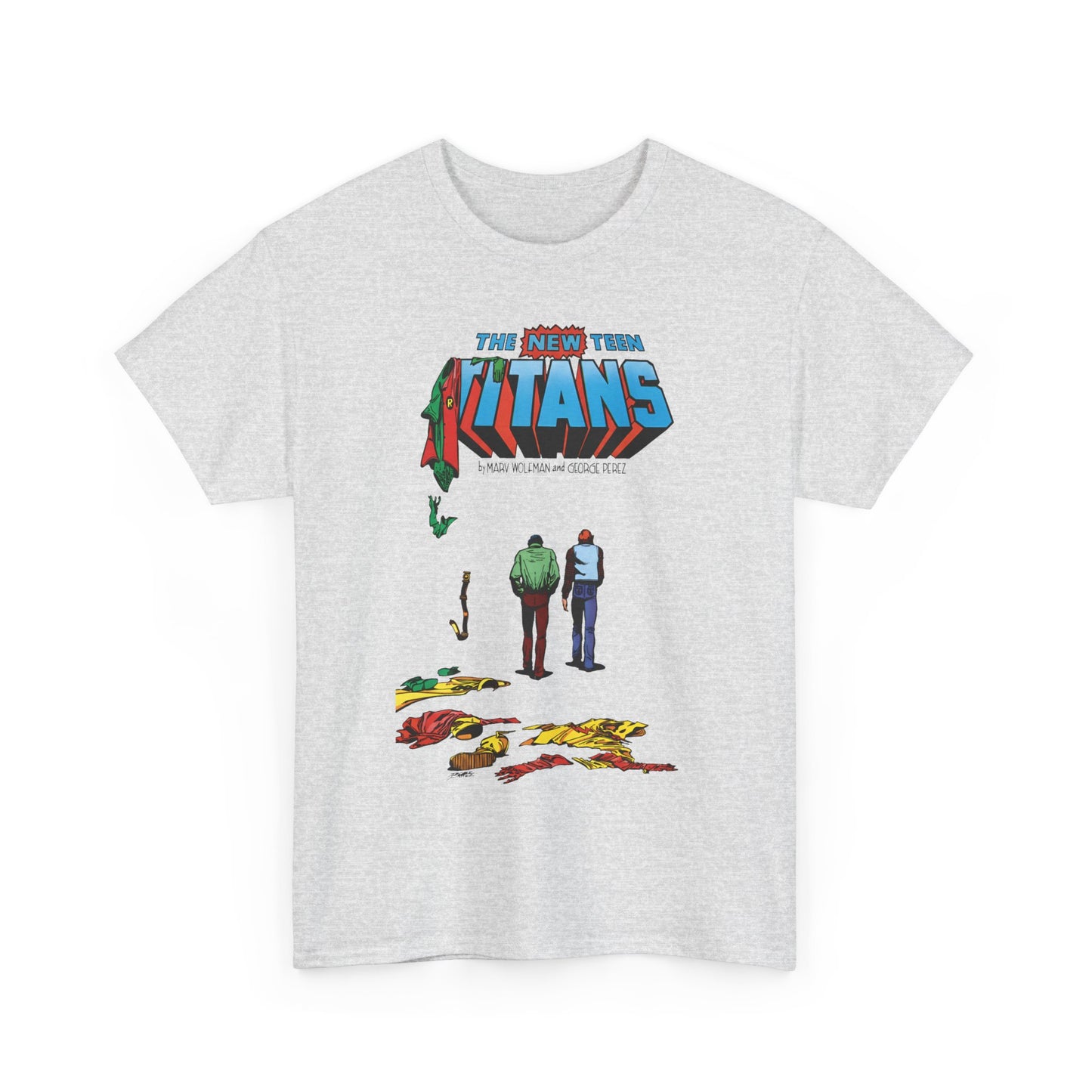 New Teen Titans T-Shirt - George Perez Art - Robin, Kid Flash Quitting - #39 Cover - DC Comics