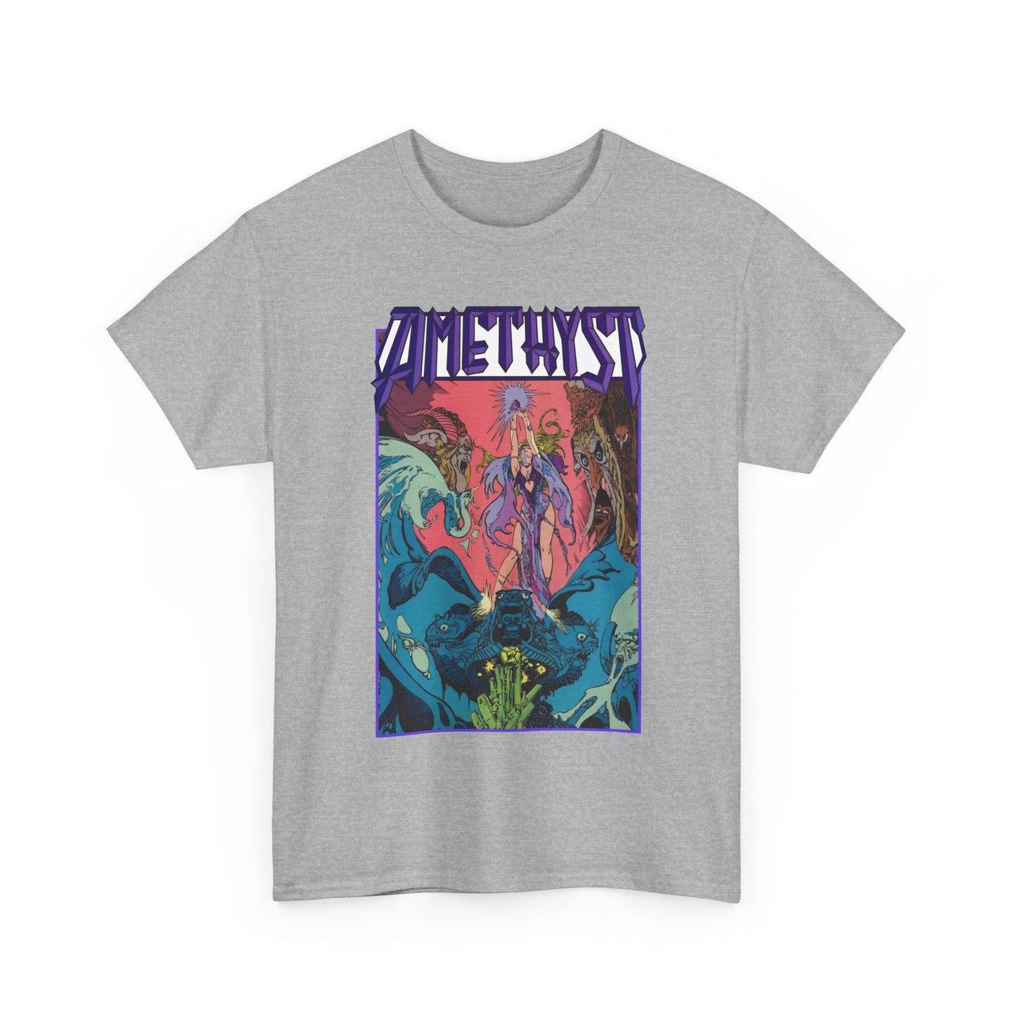 Amethyst T-Shirt - Esteban Maroto Art - Princess of Gemworld - 1980s Series - DC Comics