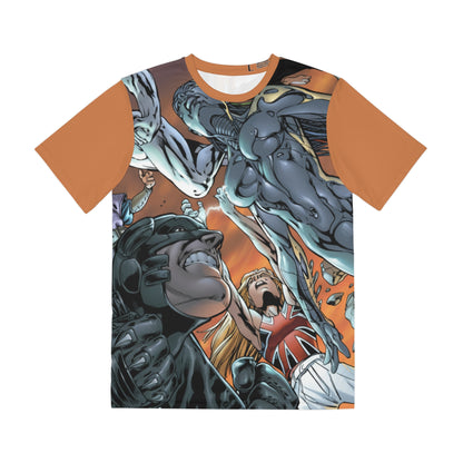 Authority Polyester Tee (All-Over Print) - Bryan Hitch Art - Apollo & Midnighter - Wildstorm/DC Comics (IMPROVED PLACEMENT AND PRINTING TECHNIQUES)