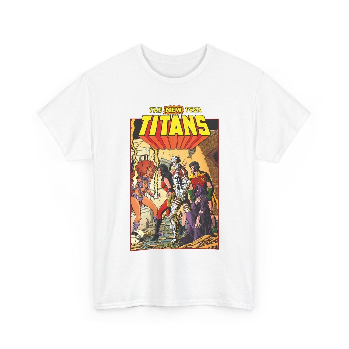New Teen Titans T-Shirt - George Perez Art - #16 Cover - Wonder Girl, Robin, Starfire - DC Comics