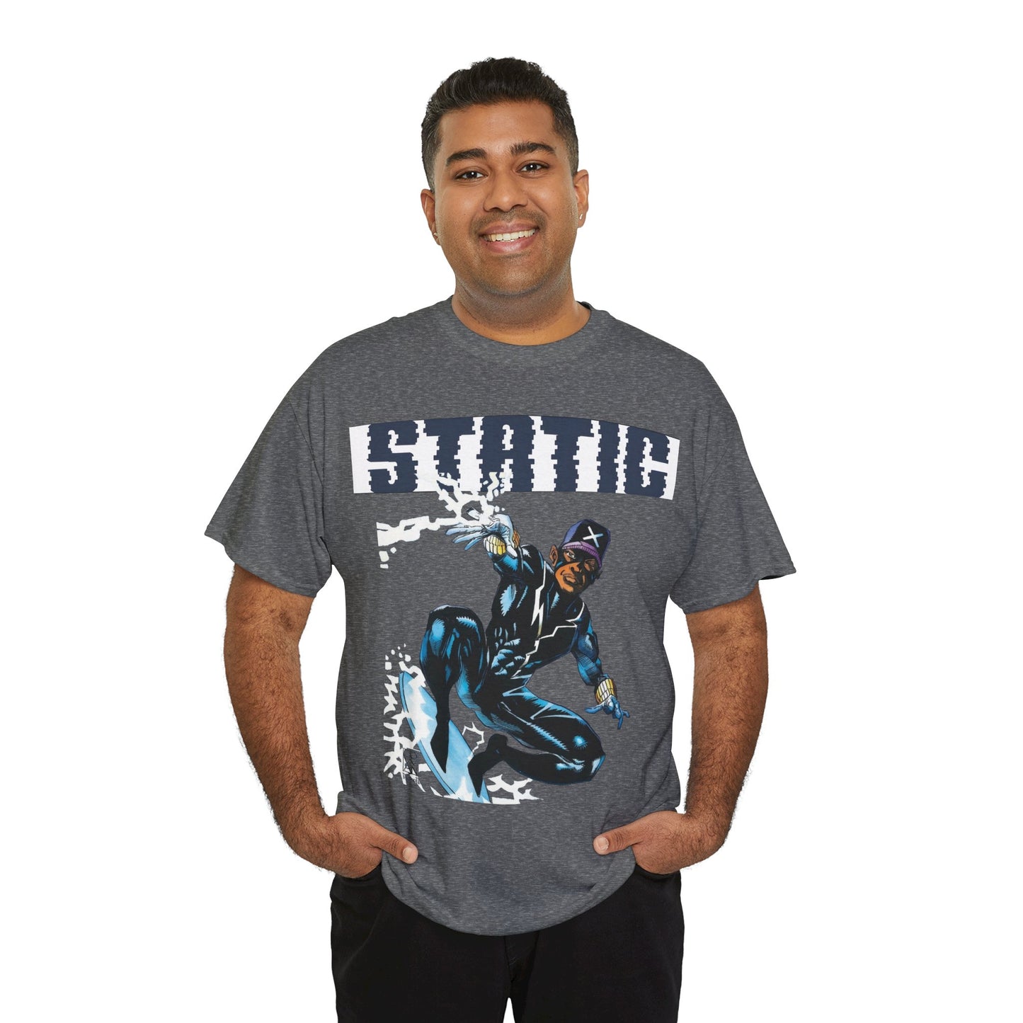 Static T-Shirt - Denys Cowan Art - DC Comics, Milestone Media - Shock to your System