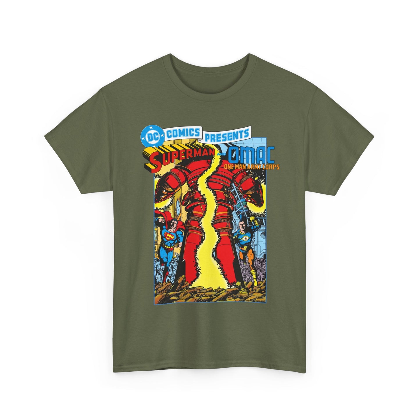 DC Comics Presents #61 T-Shirt - George Perez Art - Superman & OMAC Team-Up - DC Comics