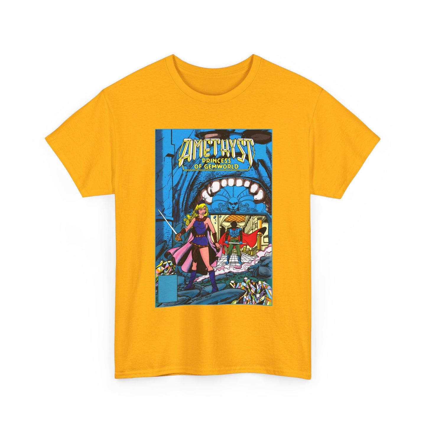 Amethyst, Princess of Gemworld T-Shirt - George Perez & Ernie Colon Art - The Last Battle Vs Dark Opal - DC Comics