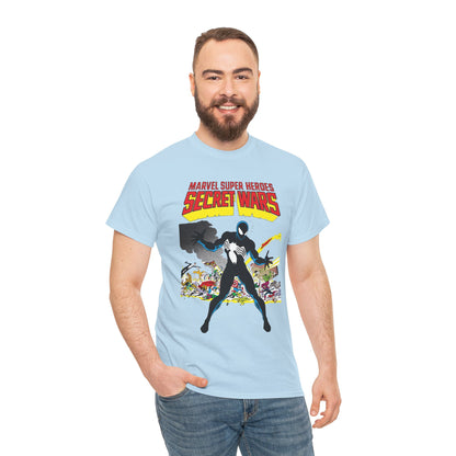 Secret Wars T-Shirt - Classic Marvel Comics Series - Alien Symbiote Spider-Man, 1st Appearance - Future Venom Story