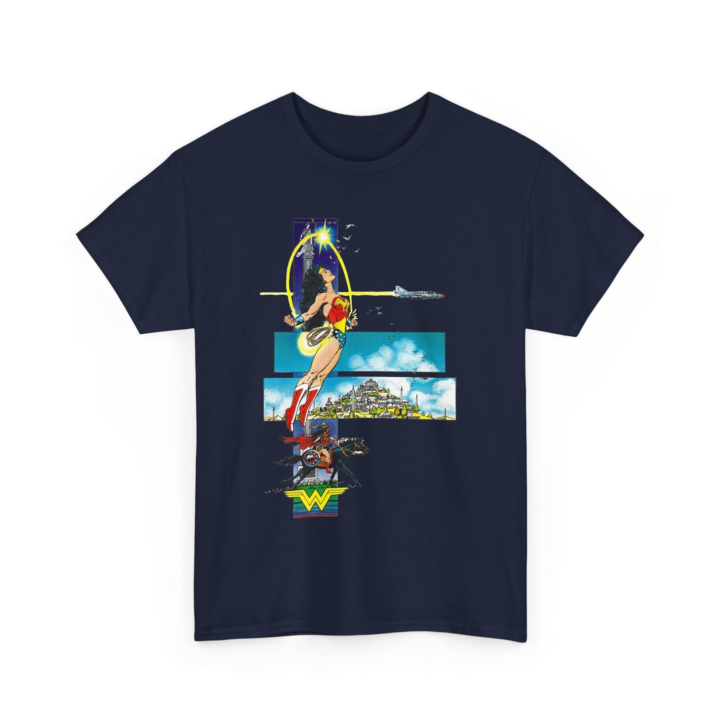 Wonder Woman T-Shirt - George Perez Art - From History of the DC Universe Series - Themyscira - DC Comics
