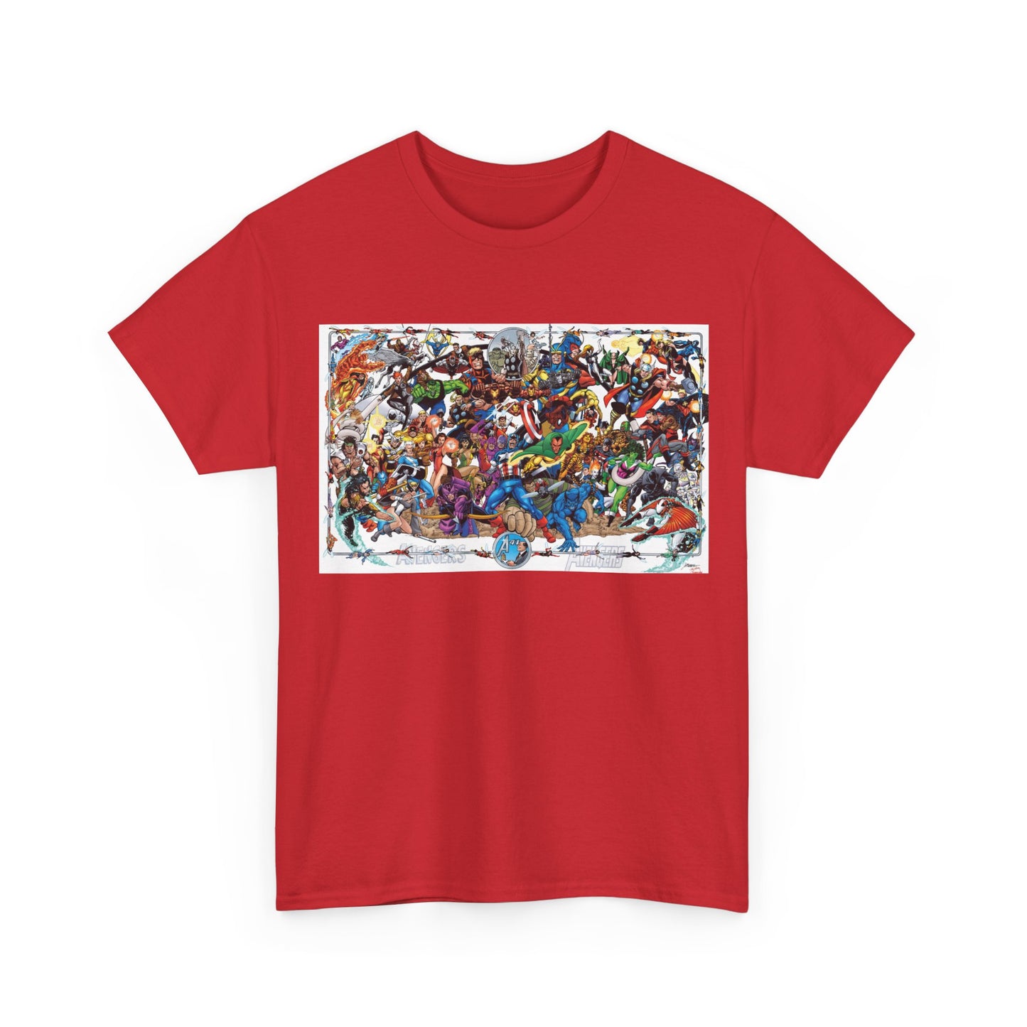 Avengers T-Shirt - George Perez Art - Poster Art of Basically Every Avenger - Marvel Comics