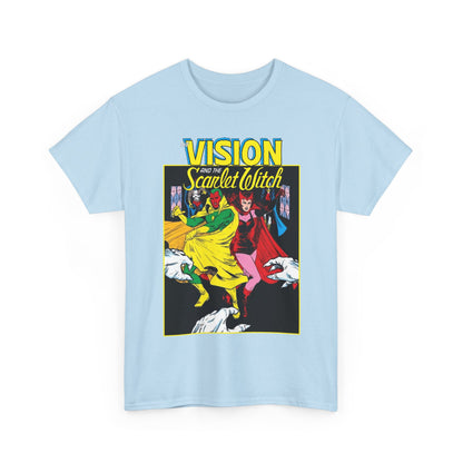 Vision & Scarlet Witch T-Shirt - Avengers Members - 1985 Cover Art - Marvel Comics