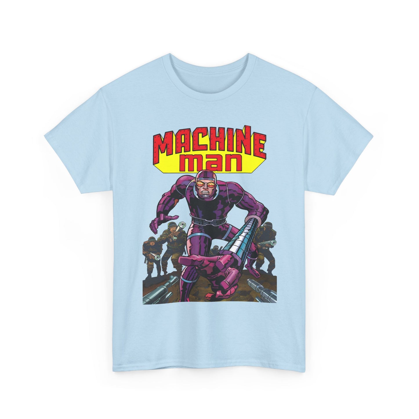 Machine Man T-Shirt - Jack Kirby Creation - Popular 1970s Hero - Marvel Comics
