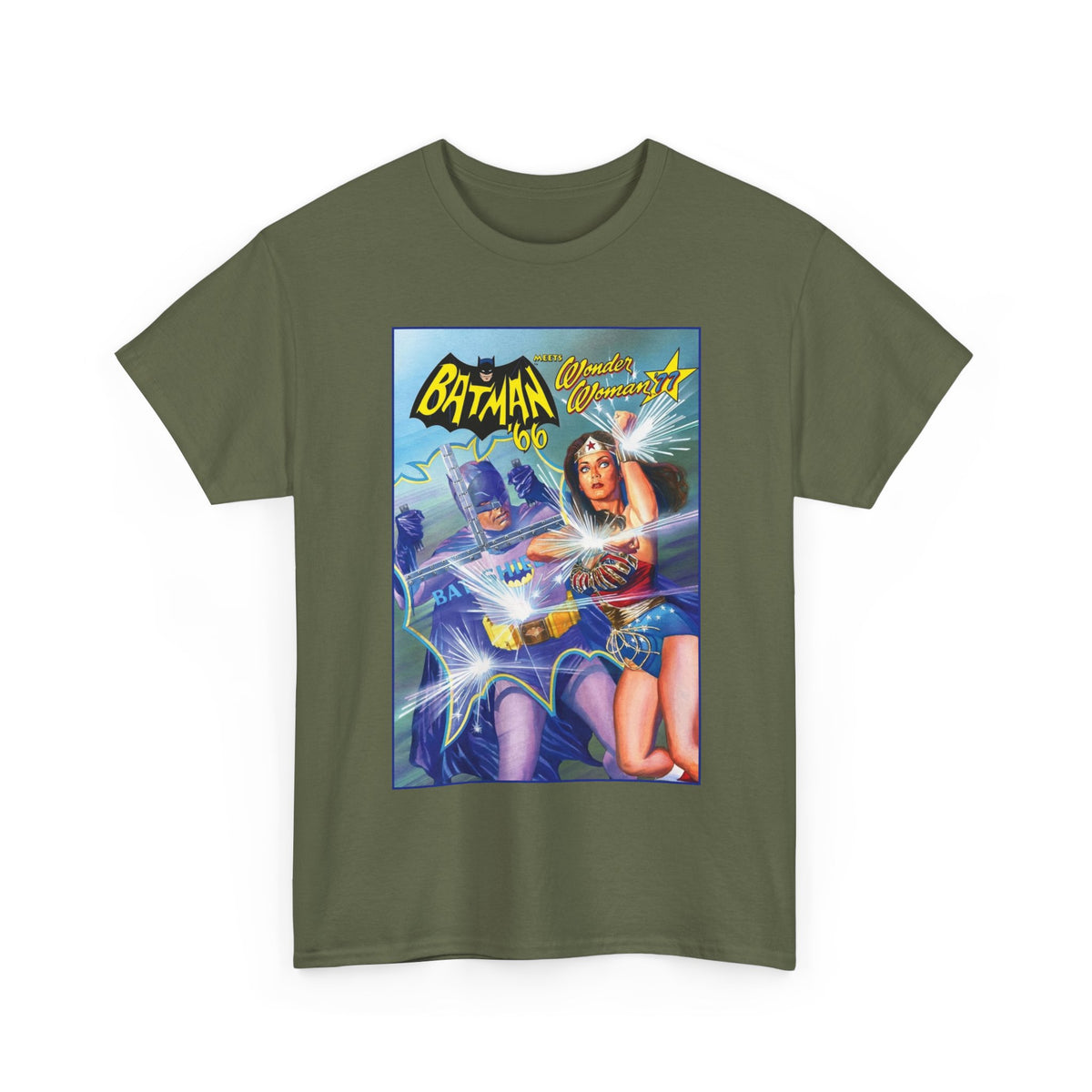 Batman '66 Meets Wonder Woman '77 T-Shirt - Alex Ross Art - DC Comics
