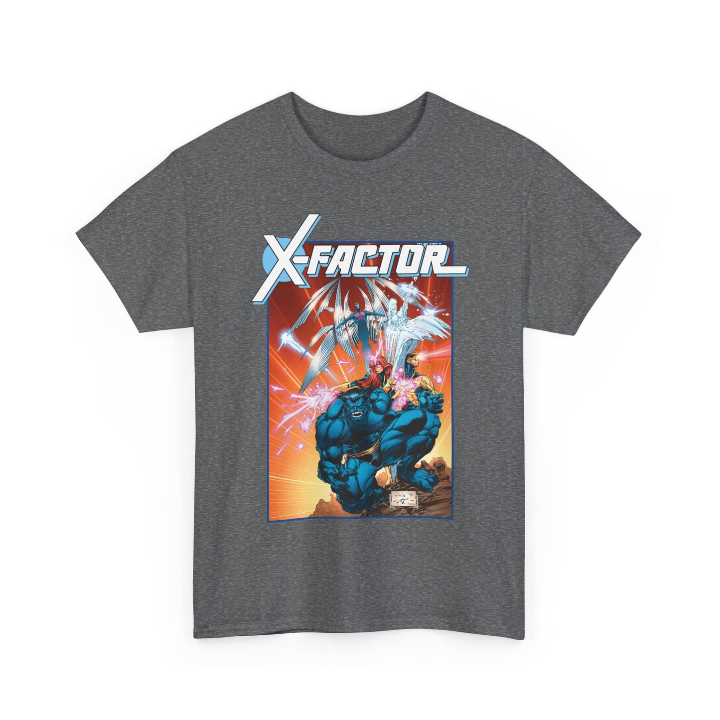 X-Factor T-Shirt - Whilce Portacio Art - Cyclops, Jean Grey, Iceman, Arcangel, Beast - X-Men Founding Members - Marvel Comics